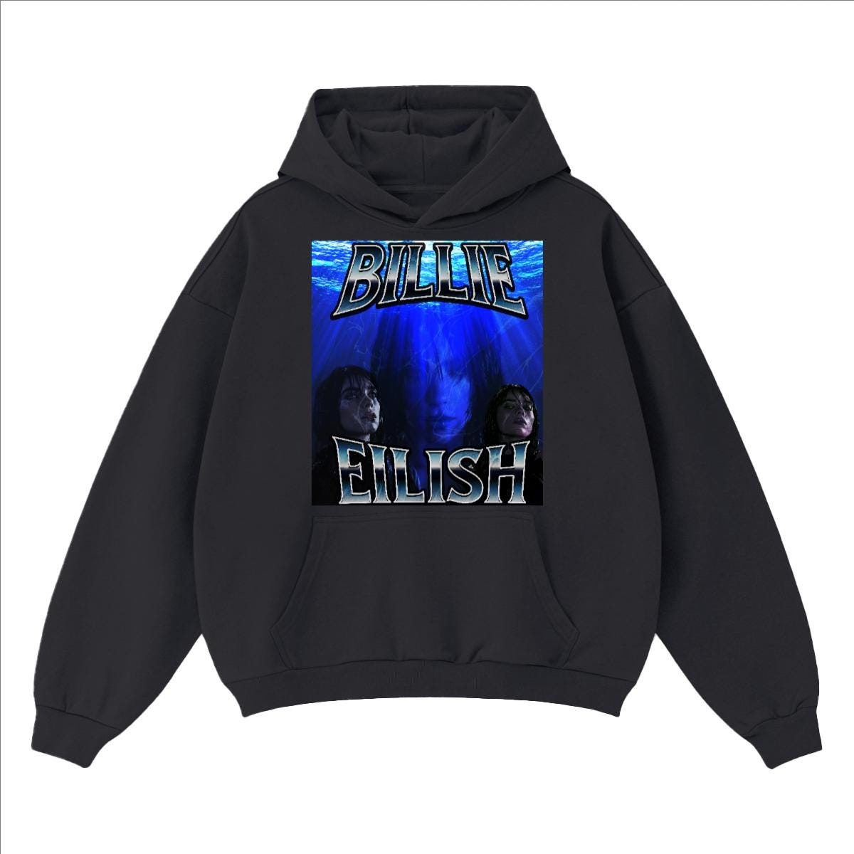 Billie Eilish Cropped Oversized Hoodie - Etsy