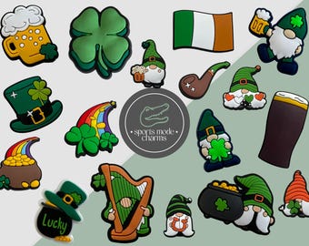 Día de San Patricio irlandés: amuletos para zapatos, zuecos y sandalias