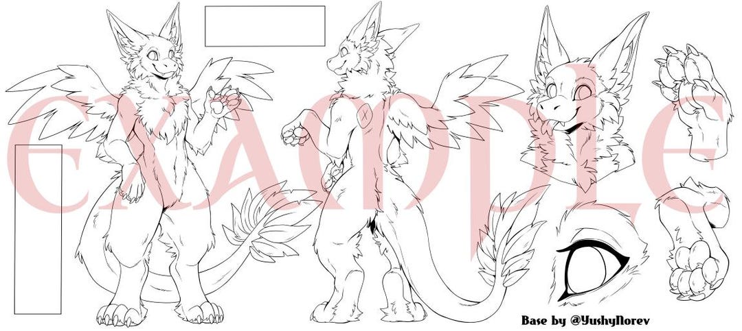 Dutch Angel Dragon Reference Sheet BASE Etsy dutch-angel-dragon-reference-sheet-base-etsy