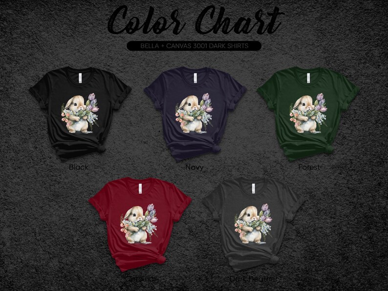 Cute Easter Bunny T-Shirt with Watercolor Floral Design, Spring Rabbit, Flower and Bunny Top, Adorable Animal Illustration, Frohe Ostern,
