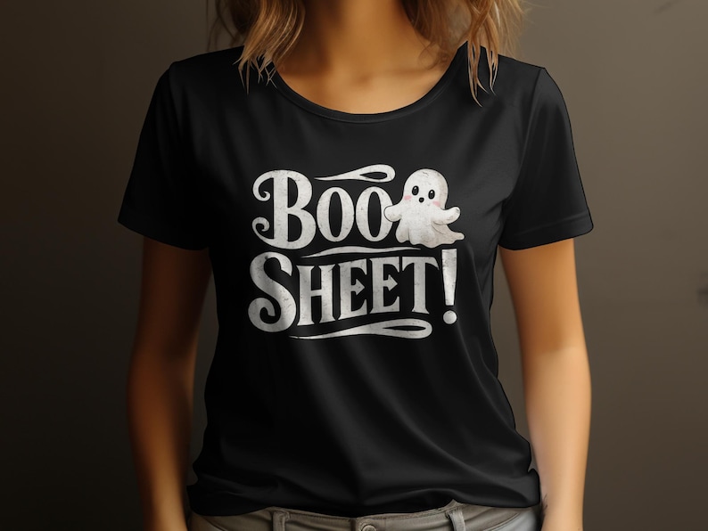Funny Ghost T-Shirt, Halloween Humor Tee, Cute Ghost Shirt, Spooky Season Apparel, Halloween Gift, Retro Halloween Shirt Cheeky Ghost Boo