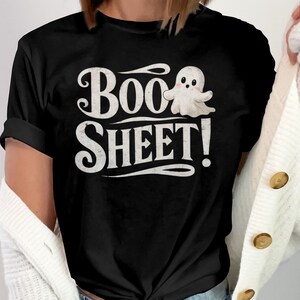 Funny Ghost T-Shirt, Halloween Humor Tee, Cute Ghost Shirt, Spooky Season Apparel, Halloween Gift, Retro Halloween Shirt Cheeky Ghost Boo