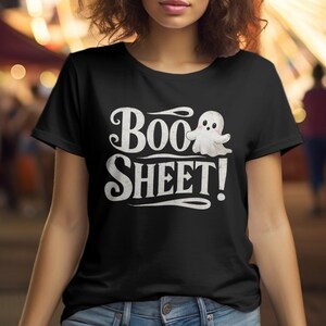 Funny Ghost T-Shirt, Halloween Humor Tee, Cute Ghost Shirt, Spooky Season Apparel, Halloween Gift, Retro Halloween Shirt Cheeky Ghost Boo