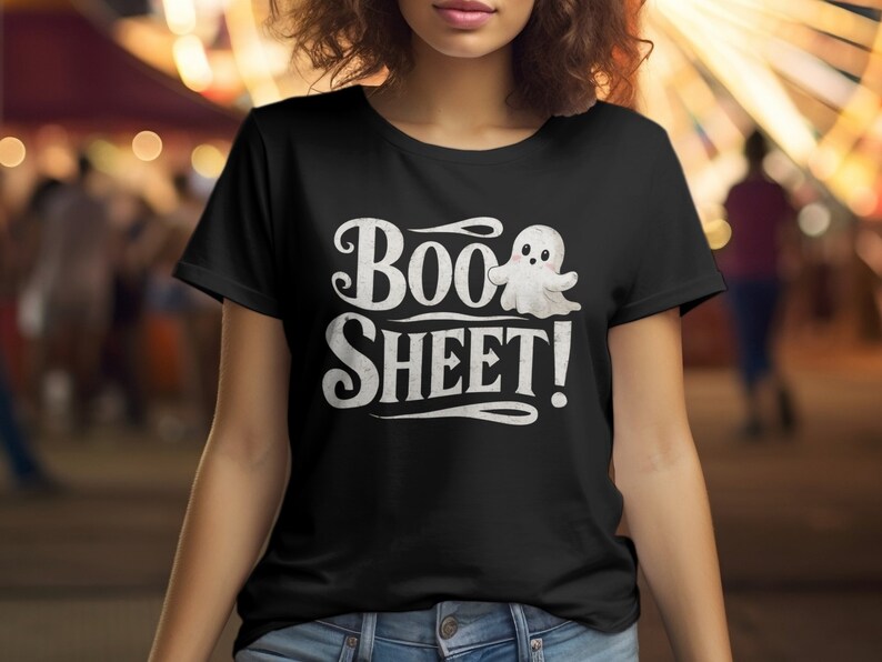 Funny Ghost T-Shirt, Halloween Humor Tee, Cute Ghost Shirt, Spooky Season Apparel, Halloween Gift, Retro Halloween Shirt Cheeky Ghost Boo