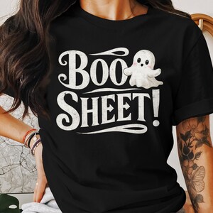 Funny Ghost T-Shirt, Halloween Humor Tee, Cute Ghost Shirt, Spooky Season Apparel, Halloween Gift, Retro Halloween Shirt Cheeky Ghost Boo