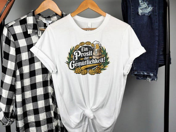 Funny German Oktoberfest T-Shirt Prosit Der Gemuetlichkeit Funny German Oktoberfest T-Shirt Prosit Der Gemuetlichkeit