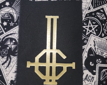 Patch Grucifix dourado metálico