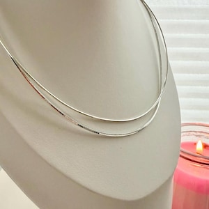 Sterling silver 925 omega diamond cut chain necklace chain