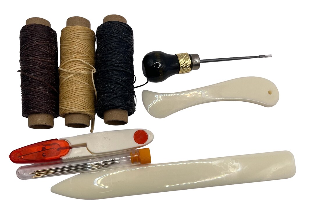 8 Piece Leather Book Binding Kit Etsy