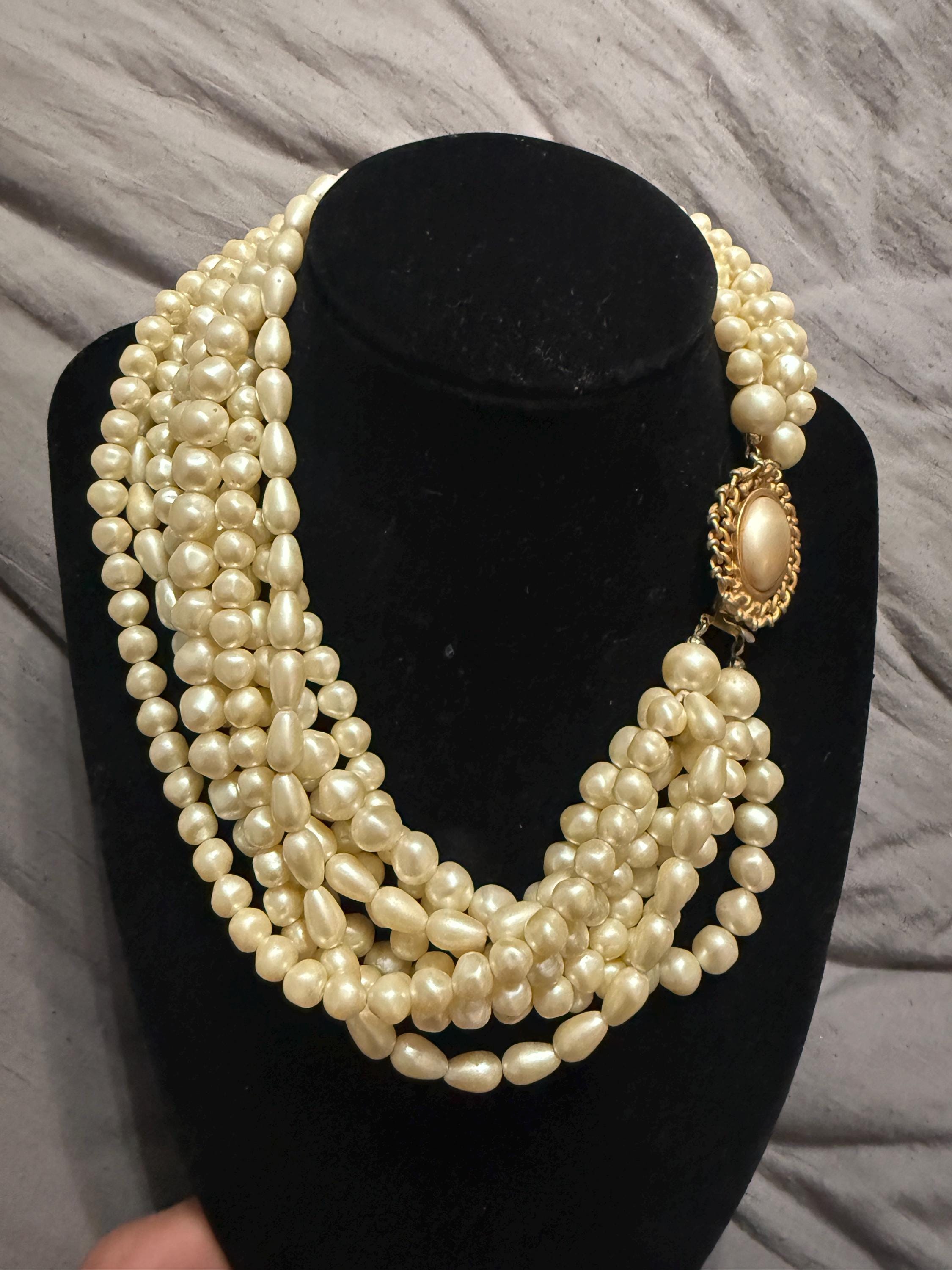 大ぶり　Carolee ネックレス Carolee Pearls - Etsy