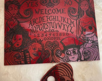 Tim Burton inspired Ouija Board