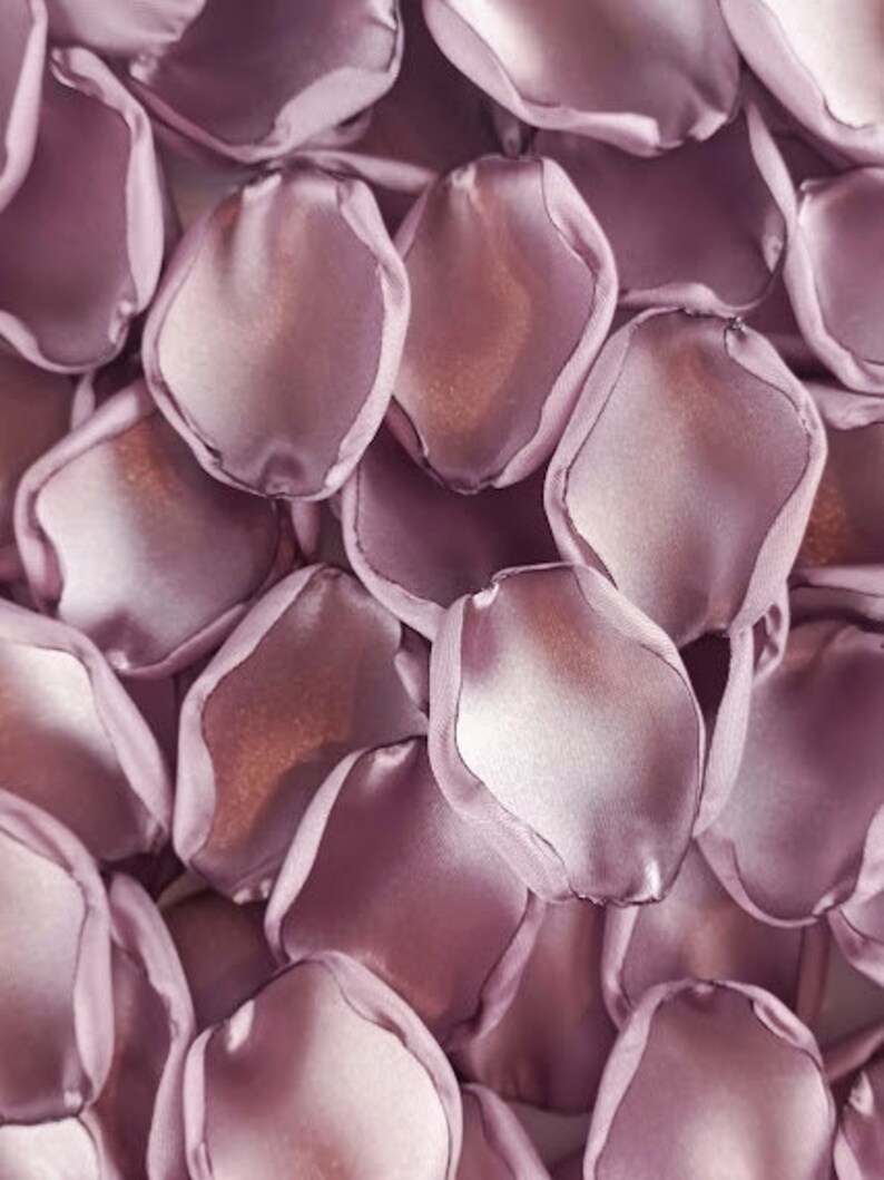 Rose Gold Rose Petals Pink Wedding Confetti Pink Satin Etsy