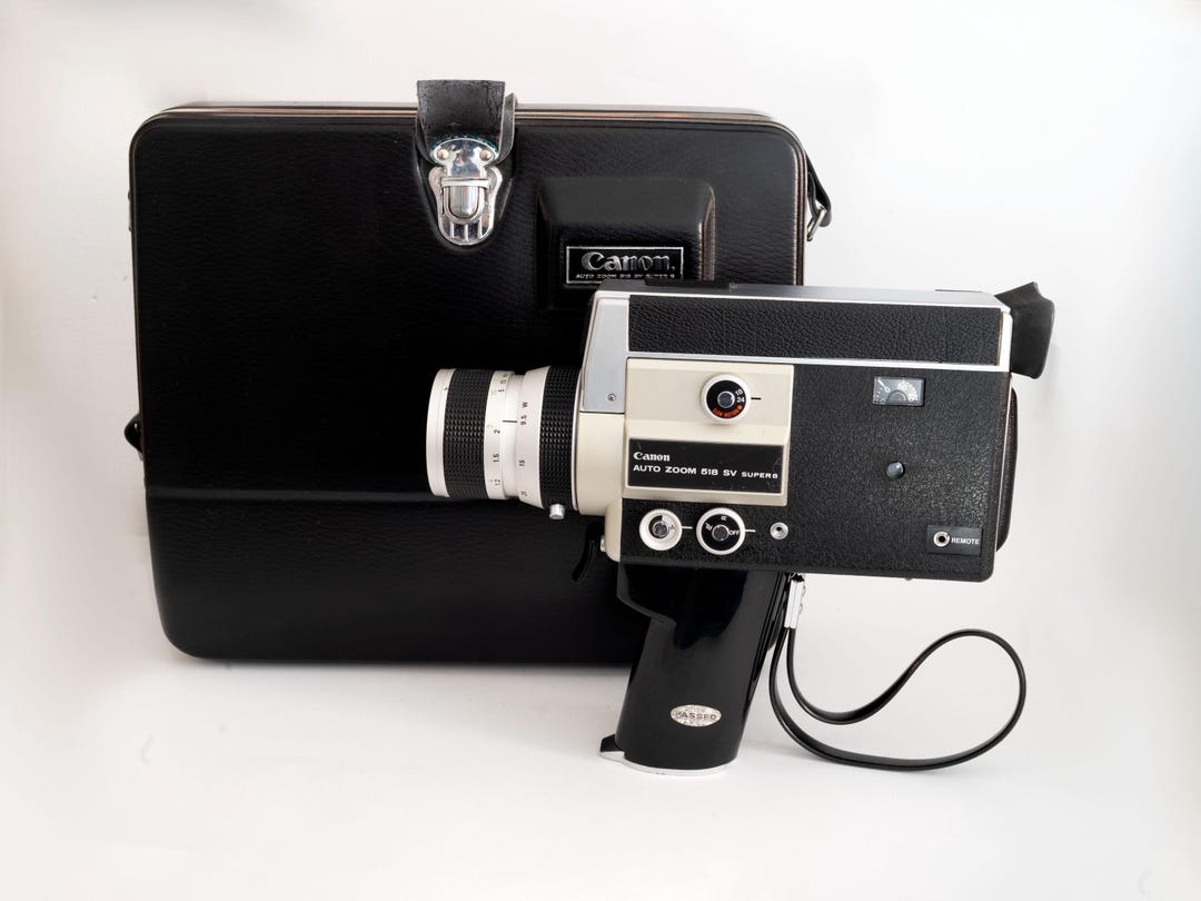 Vintage Canon Auto Zoom 518 SV Super 8 Film, 1980s 1970s 80s Retro ...