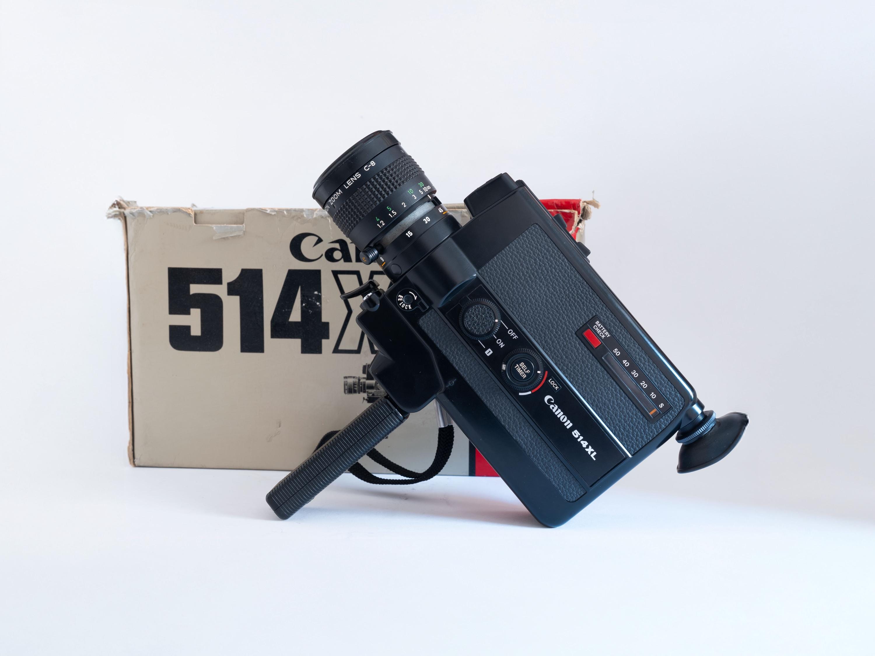 TESTED and WORKING Vintage Canon 514XL Super 8 Film Camera, 1970s