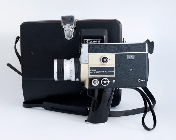 Caméra Super 8 Canon Auto Zoom 518 – Testée & Fonctionnelle (Occasion)
