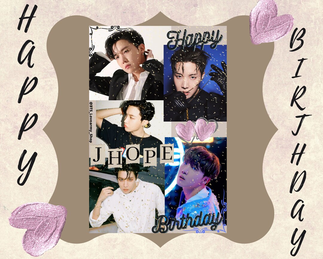 Jhope Day Digital Photocard digital Print Ready to Set in - Etsy