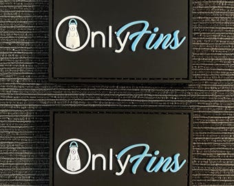 Parche de moral de buceo OnlyFins SCUBA (paquete de 2): PVC que brilla en la oscuridad (7,6 x 5 cm)