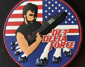 Chuck Norris US Navy ACU-5 LCAC Delta Force Parche de moral con cierre de gancho de 4 pulgadas