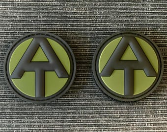 Parche de moral del equipo de aventuras de GI Joe - PVC verde OD, paquete de 2