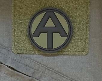 Parche de moral del equipo de aventuras de GI Joe: PVC verde OD, con cierre de velcro, 2 pulgadas