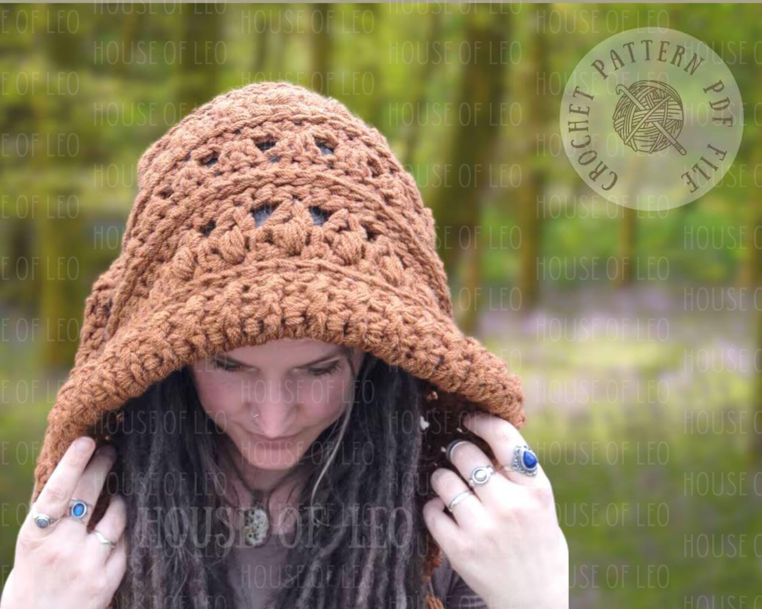 Elwyn Hood Crochet Pattern, Pixiecore Hood, Crochet Hat Pattern