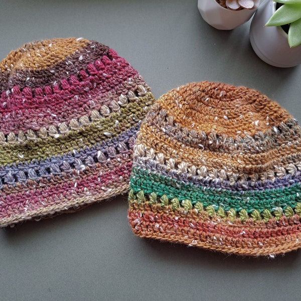 Patrón de crochet fácil-Gorro para niño a crochet Patrón Beanie Hat-Patrón de sombrero a crochet PDF-Gorro a crochet para niño Patrón de sombrero para niño