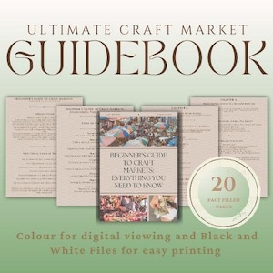 Beginner’s Guide to Craft Markets | How to Sell at Craft Fairs & Markets | Digital Download PDF | Craft Business Success Tips