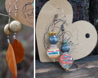 Handmade Earrings - Boho, Artisan, Handcrafted, Lightweight