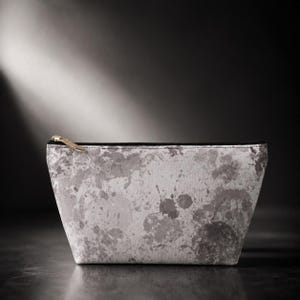 Make-uptas voor op reis Cosmetische tas met ritssluiting Accessoire Gestructureerde toilettas met T-bodem Kleine opbergdoos voor schoonheid Draagbare benodigdheden