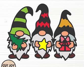 Christmas Gnome SVG Bundle, Laser Cut Files (Digital Download)