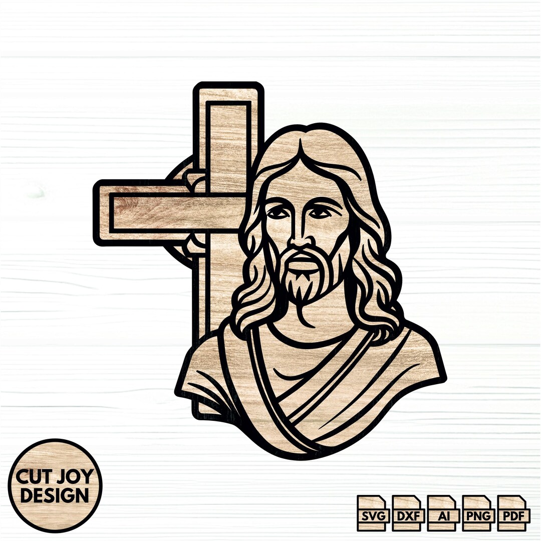 Jesus Cross Silhouette SVG – Laser Cut File (digital Download) - Etsy