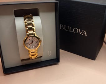 BULOVA ♦ 96P221 Regatta Classic Ladies Watch Bulova regatta classic women watch stainless steel black
