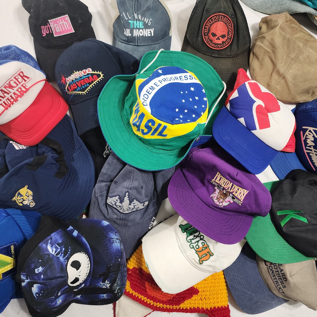 Mystery Hat Bundle Thrifted Vintage Modern Unisex | Sports