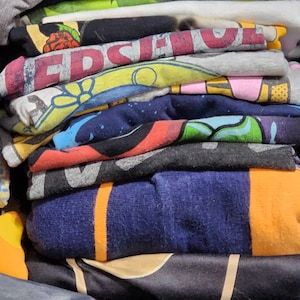 Mistero T-shirt Bundle Graphic Tee Thrift Box anni '90 00s Unisex Animal Travel Quirky Rap Vintage Reprint T-shirt / Bundle 5 camicie Regalo Tiktok