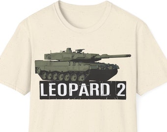 T-shirt Léopard 2, T-shirt Tank Léopard 2, T-shirt Tank, T-shirt Panzer, Chemise armée, T-shirt militaire, Chemise militaire, seconde guerre mondiale