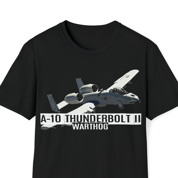A-10 Thunderbolt II Warthog T-shirt, A-10 Warthog Fighter Jet T-shirt, gevechtsvliegtuigen, militaire gift, gevechtsvliegtuig shirt, luchtvaart shirt