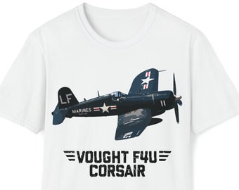 T-shirt Vought F4U Corsair, T-shirt d'avion de chasse F4U Corsair, avion de chasse, cadeau militaire, T-shirt d'avion de chasse, chemise d'aviation