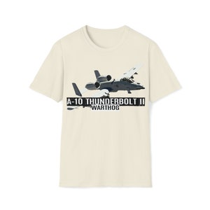 T-shirt A-10 Thunderbolt II Warthog, T-shirt A-10 Warthog Fighter Jet, avion de chasse, cadeau militaire, chemise d'avion de chasse, chemise d'aviation image 4