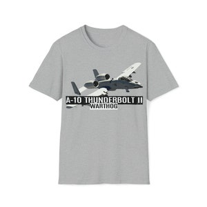 A-10 Thunderbolt II Warthog T-Shirt, A-10 Warthog Fighter Jet T-Shirt, Fighter Aircraft, Military Gift, Fighter Plane Shirt, Aviation Shirt image 6