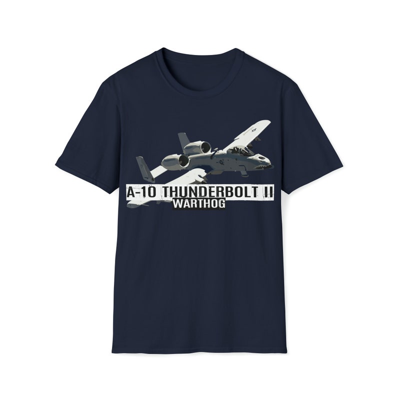 A-10 Thunderbolt II Warthog T-Shirt, A-10 Warthog Fighter Jet T-Shirt, Fighter Aircraft, Military Gift, Fighter Plane Shirt, Aviation Shirt image 5