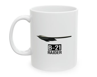 B-21 Raider Mug, B-21 Bomber Mug, Fighter Aircraft, Military Gift, Fighter Plane Mugs, Aviation Mug, Aircraft Mug
