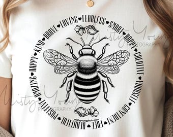 Bee Kind Shirt, Be Yourself, Stay Positive, Fun, Confident, Happy, Brave Fearless Tshirt, Positive Affirmation Tee, Women Tshirt, Cute Shirt
