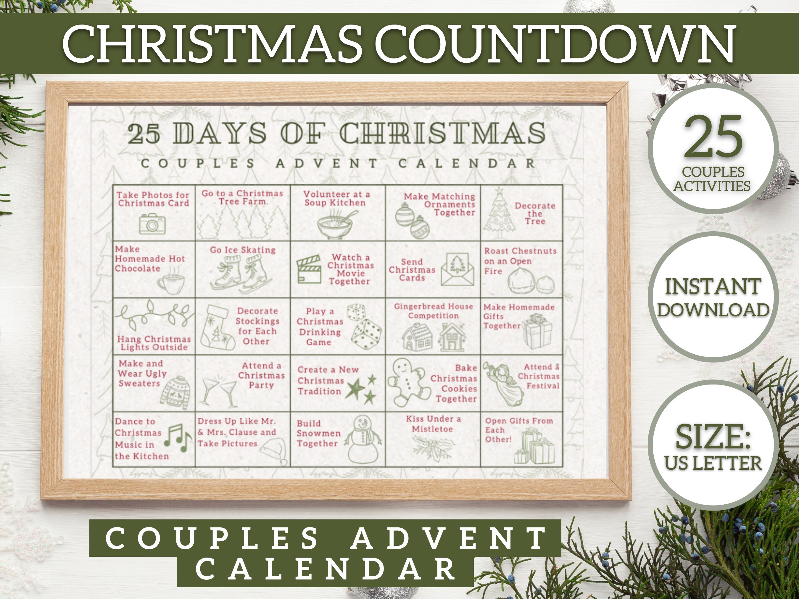 Countdown to Christmas: 25 Days of Joy and Peace - Must Love Lists