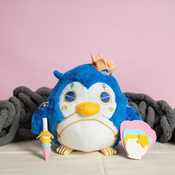 NEUE Genshin Auswirkungen Thelxie der Pinguin Prinz Plüsch Puppe, Geschenkidee