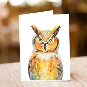 Greeting Cards "Great Horned Owl"