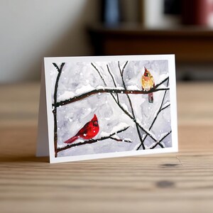 Tarjetas de felicitación - "Cardenales de invierno"