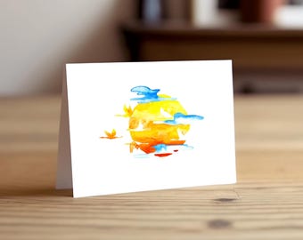 Greeting Cards - Pack of 5 "Painted Cranes"