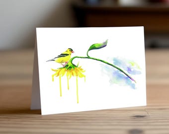Greeting Cards - "Saturated Goldfinch"