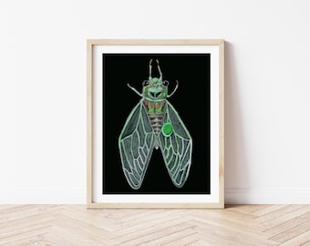 Giclee Print  "Welcome, Cicada!"