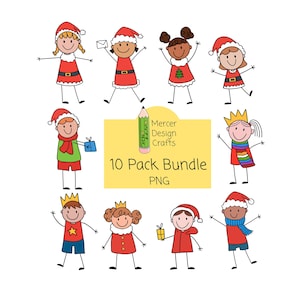 Paquete de figuras de palo, imágenes prediseñadas de Navidad, figuras de palo para niños, imágenes prediseñadas de figuras de palo, imágenes prediseñadas de Navidad lindas, amigos de personas de palo, imágenes prediseñadas familiares